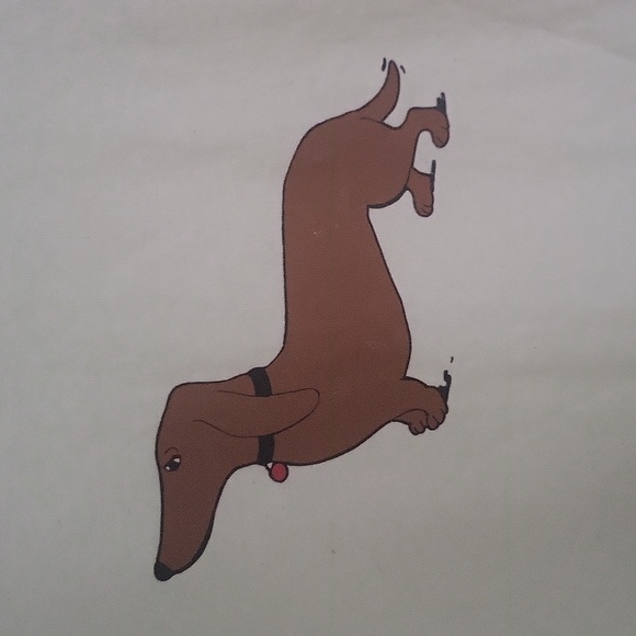 Women's short sleeved t shirt with weiner dog Gildan🐾 - Picture 4 of 5